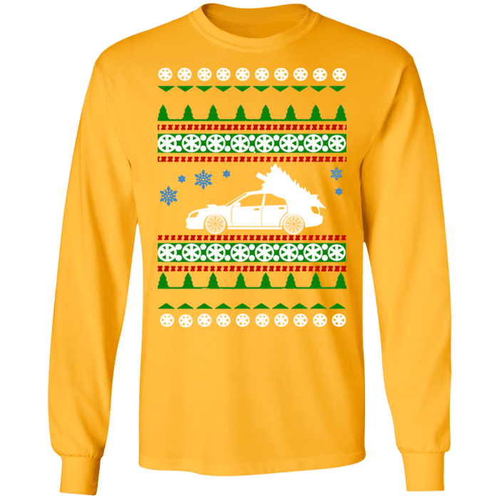 JDM Car like a Subaru WRX STI Blobeye Ugly Christmas Sweater long sleeve t-shirt