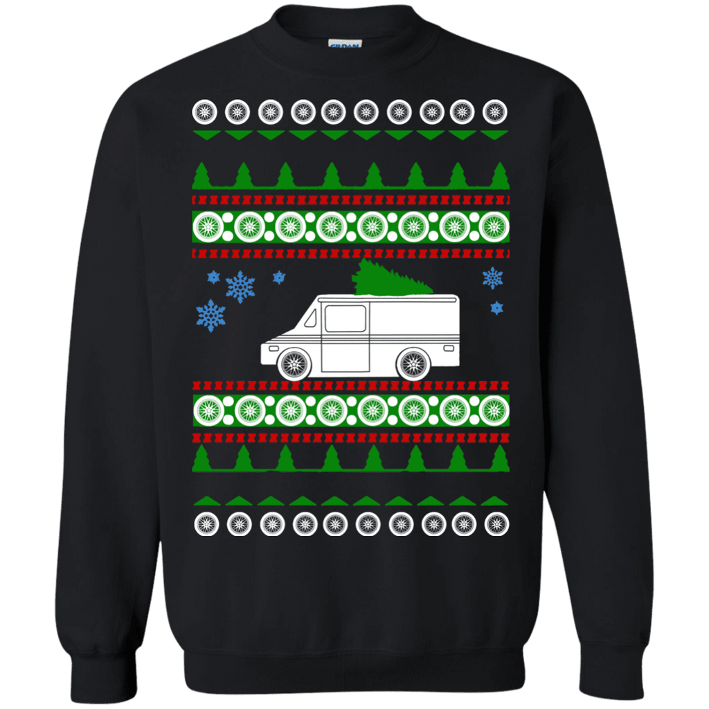 USPS mail truck ugly christmas sweater sweatshirt