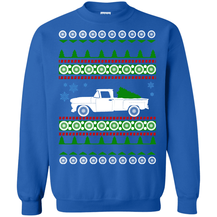 Chevy C10 Stepside Truck 1969 Ugly Christmas Sweater sweatshirt