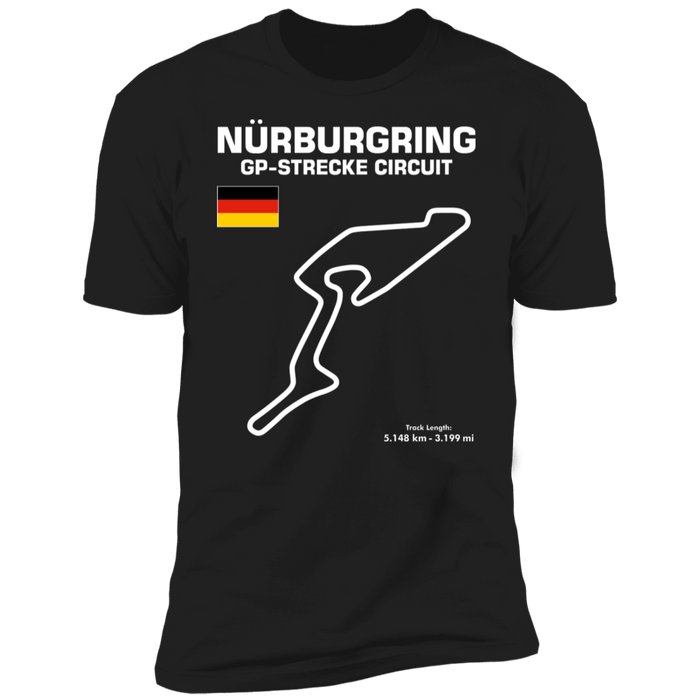 Nurburgring GP Strecke Circuit Track Outline shirt