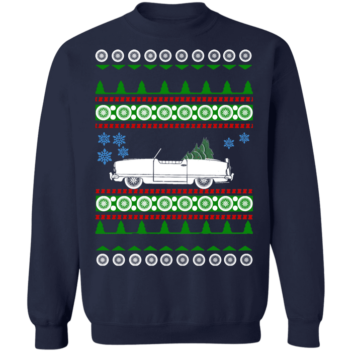 Car like Nash Metropolitan Ugly christmas sweater sweatshirt 1955