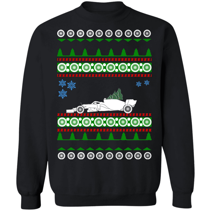 2020 F1 car Ugly Christmas Sweater Formula 1