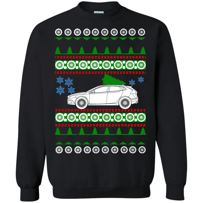 Swedish Car like a  V40 Ugly Christmas Sweater sweatshirt