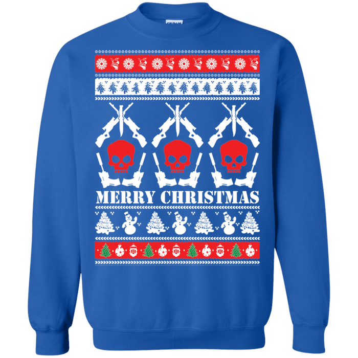 Guns and Skulls Ugly Christmas Sweater sweatshirt