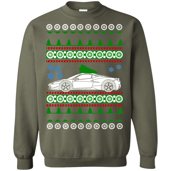 Exotic Car Ferrari 488 Ugly Christmas Sweater sweatshirt