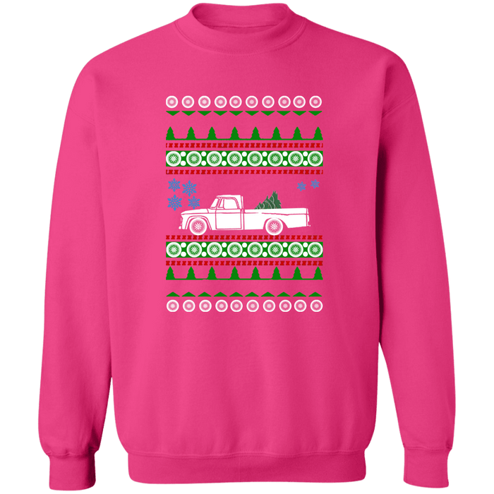 truck like a D100 1st gen 1964 Ugly Christmas Sweater Sweatshirt