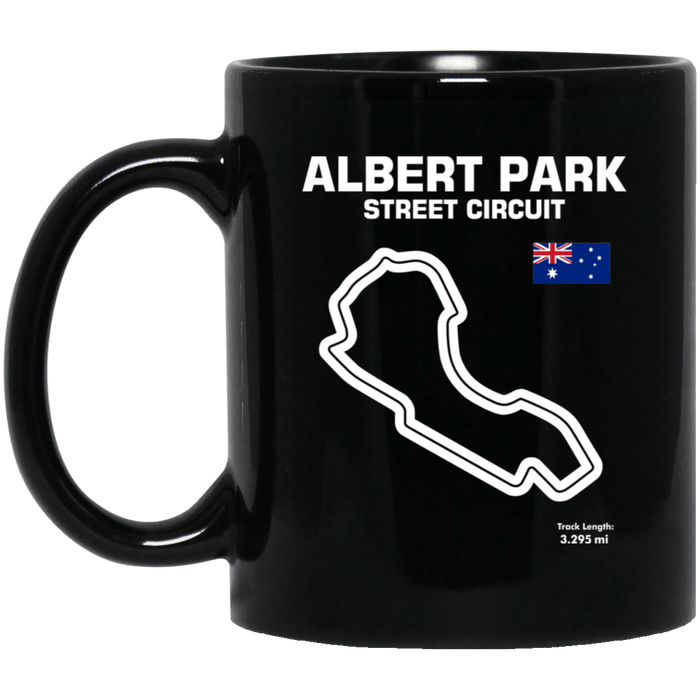 Track Outline Albert Park Street Circuit Coffee Mug