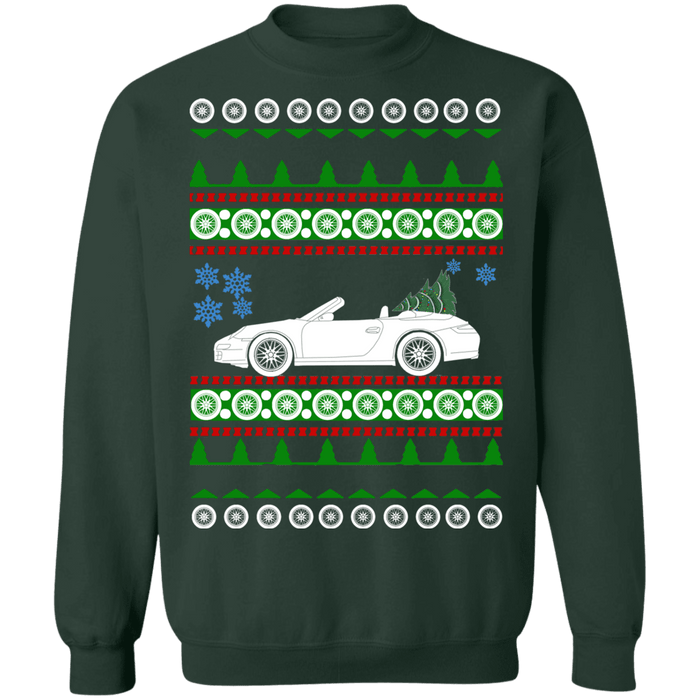 German Car 997 convertible 911 Ugly Christmas Sweater Sweatshirt