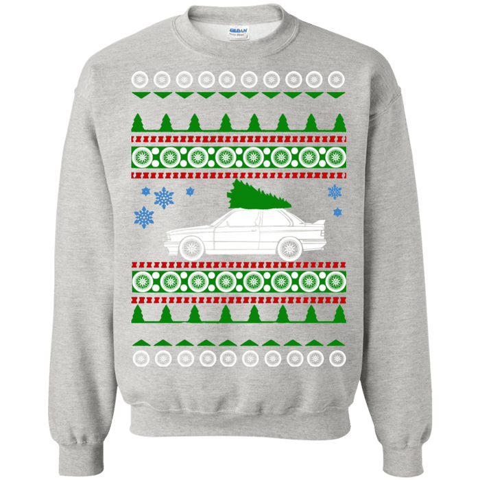 bmw e30 m3 ugly christmas sweater with  green tree sweatshirt