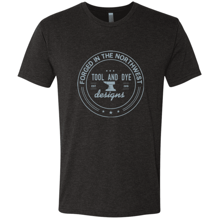 Tool and Dye Forged gray logo mens tri-blend