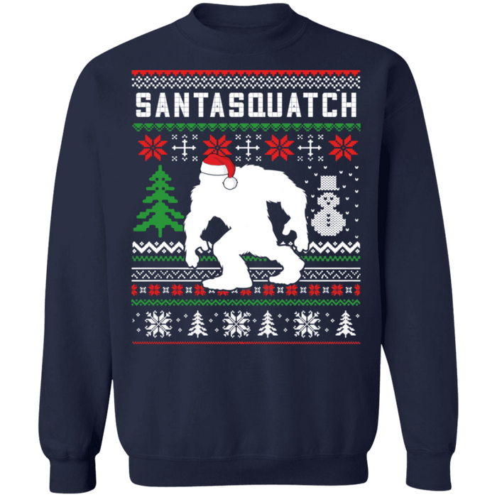 Santasquatch Bigfoot Sasquatch Funny Ugly Christmas Sweater sweatshirt