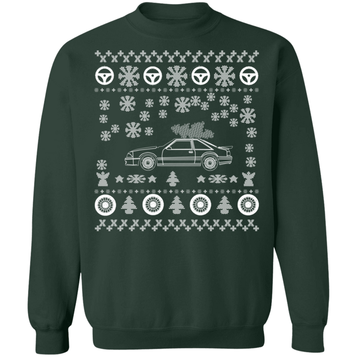 Ford Mustang Fox Body Ugly christmas sweater V2