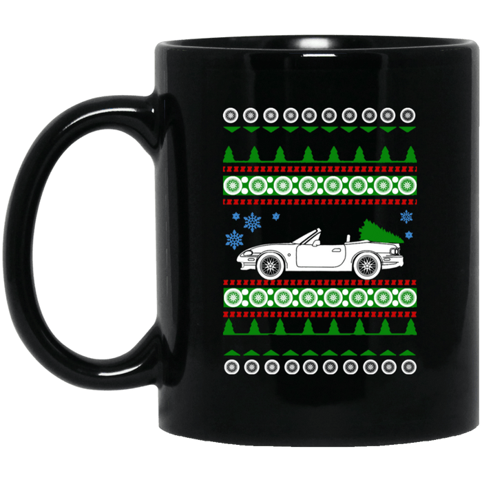 mazda Miata Ugly Christmas Sweater Mug 2nd gen NB