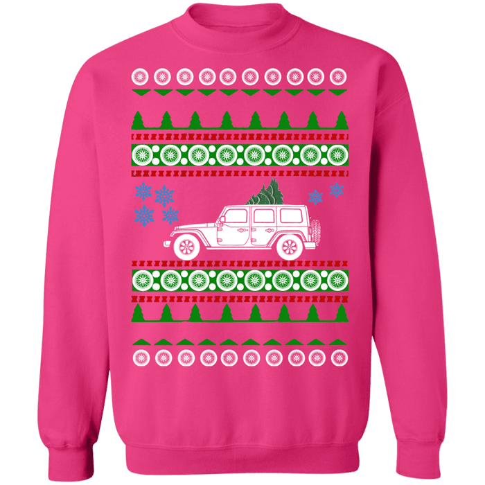 off road american vehicle 2019 Wrangler JL ugly christmas Sweater