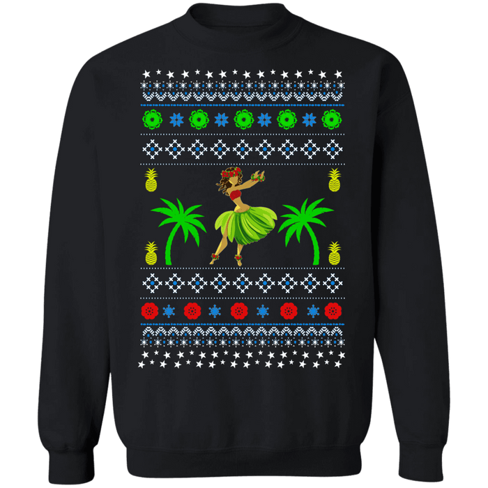 Beach Dancer Hula Ugly Christmas Sweater Sweatshirt