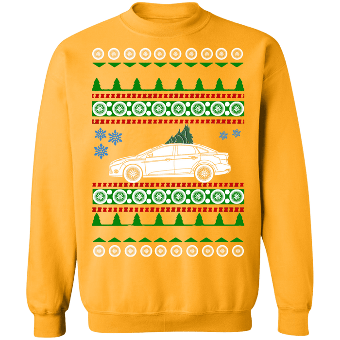 Ford focus sedan 3rd gen 2012 ugly christmas sweater