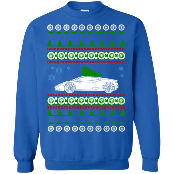 Exotic Car Ugly Christmas Sweater for Lamborghini Huracan Owner sweatshirt