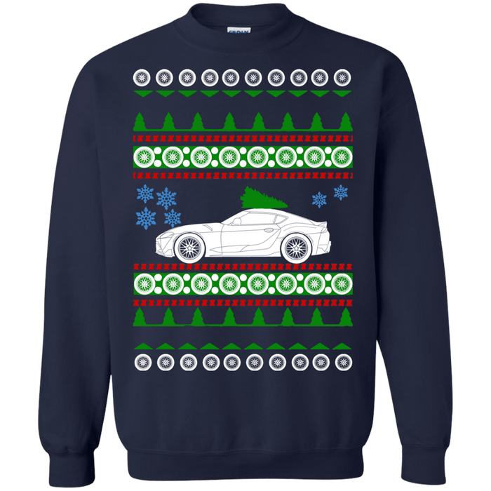 Sports Car 2020 Toyota Supra Ugly Christmas Sweater sweatshirt