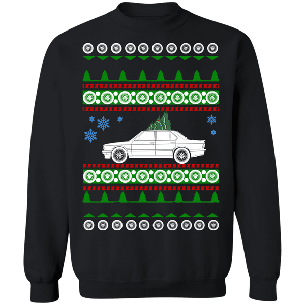 German Car Sedan BMW E28 M5 Ugly Christmas Sweater Sweatshirt sweatshirt