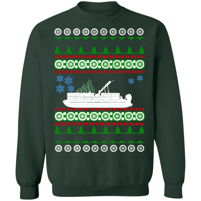 Pontoon Boat Ugly Christmas Sweater