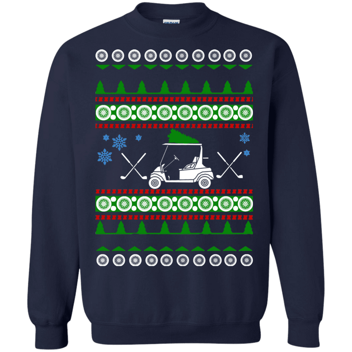 Golf Cart Ugly Christmas Sweater Golfer gift sweatshirt