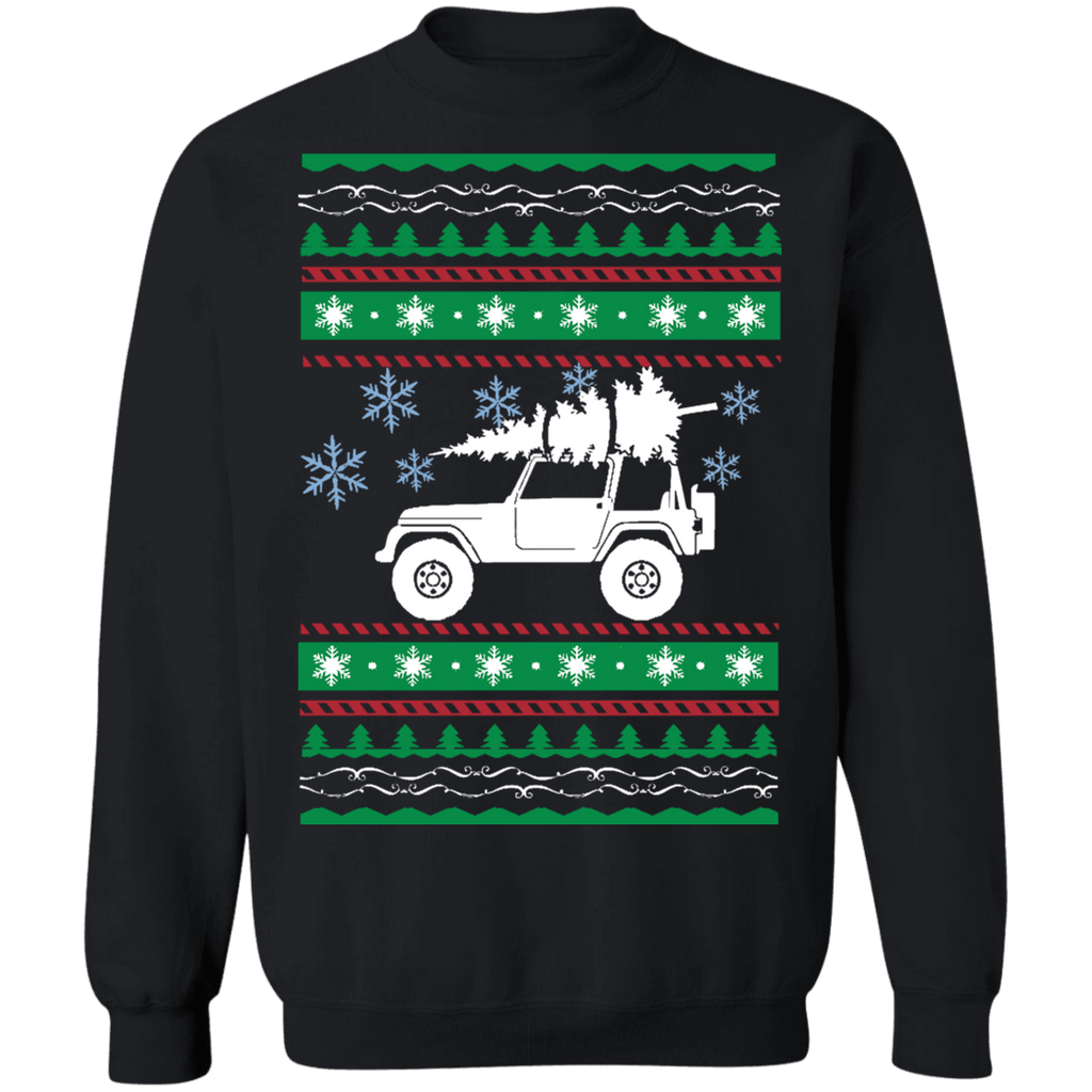 off road american vehicle Ugly Christmas sweater