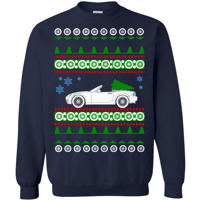 Mazda miata NC 2010 ugly christmas sweater sweatshirt