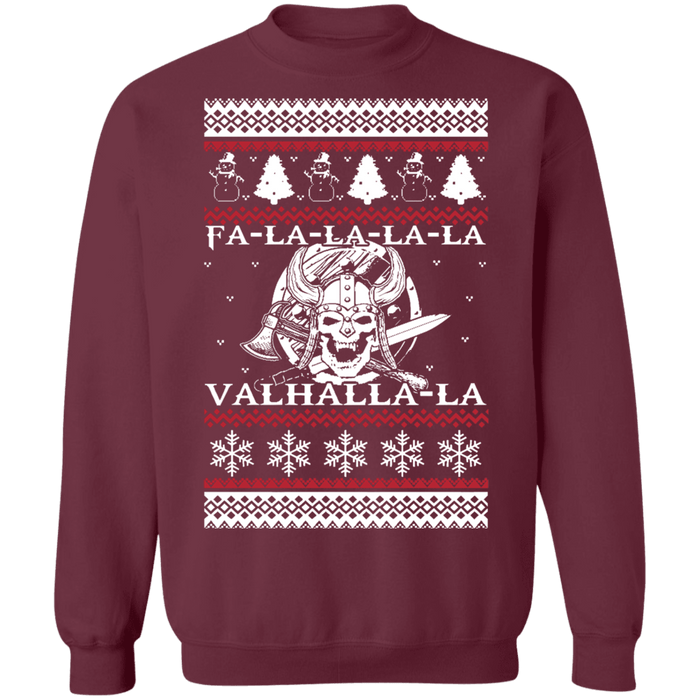 Valhalla Ugly Christmas sweater viking warrior norse swede