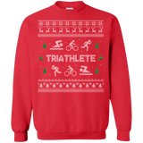 Triathlon Ugly Christmas Sweater Bike Run Swim Cycle sweatshirt