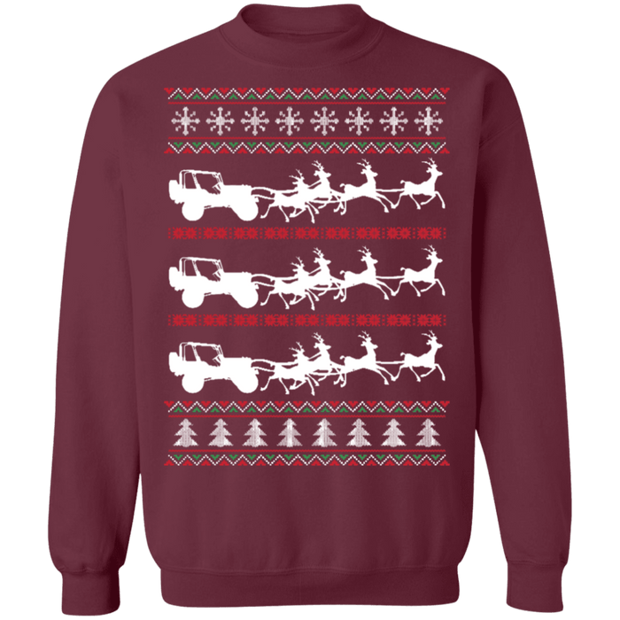 Merry off road american vehiclemas off road american vehicle Ugly Christmas Sweater v3