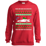 german sports car like Porsche 993 GT2 Ugly Christmas Sweater Kids sweatshirt