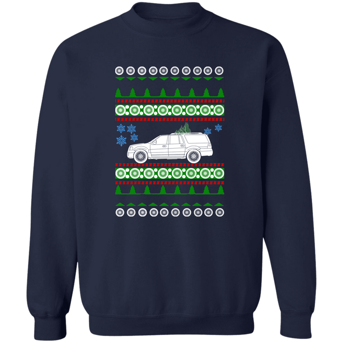 3rd gen Ford Expedition  Ugly Christmas Sweater Sweatshirt