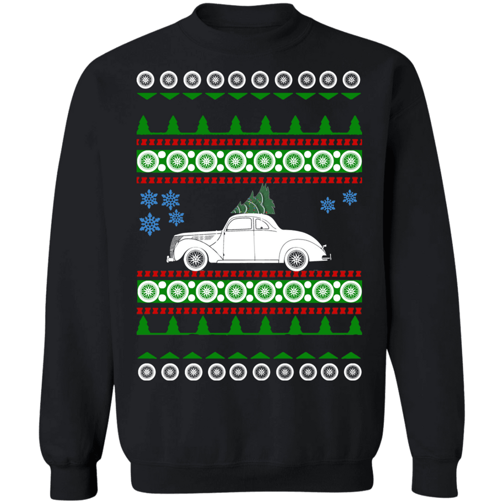 Ford Coupe 1937 Ugly Christmas Sweater