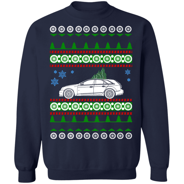 CTS-V Wagon 2012 Ugly Christmas Sweater old wheels sweatshirt