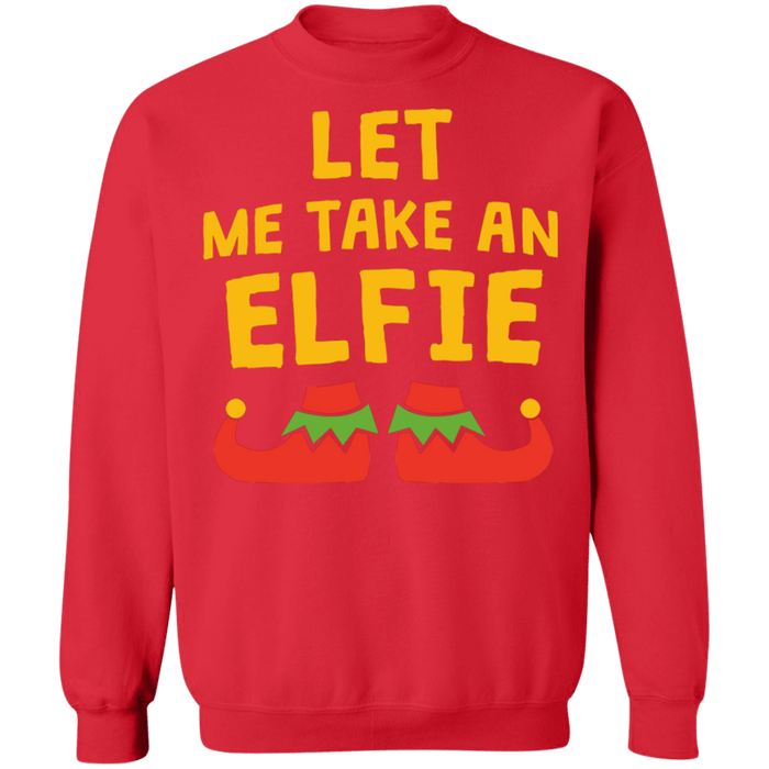 let me take an elfie ugly christmas sweater sweatshirt