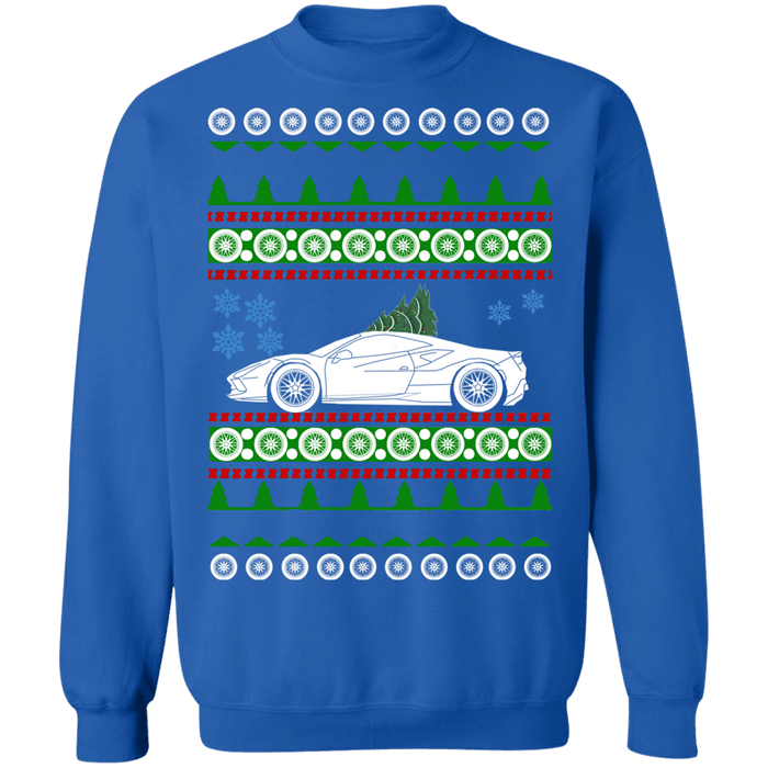 Exotic car F8 Tributo Ferrari Ugly christmas sweater