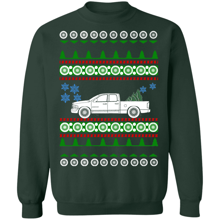 American Truck Like american car or truck like a  Ram 2004 Quad cab Ugly Christmas Sweater Sweatshirt