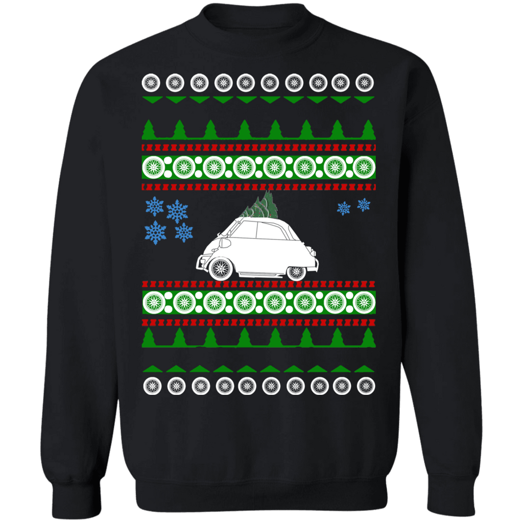 BMW Isetta Ugly Christmas Sweater new tree