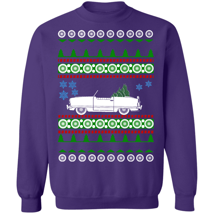 Car like Nash Metropolitan Ugly christmas sweater sweatshirt 1955