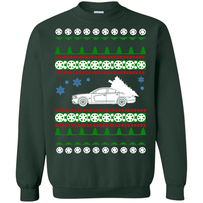american car or truck like a Charger SRT Hellcat Ugly Christmas Sweater sweatshirt