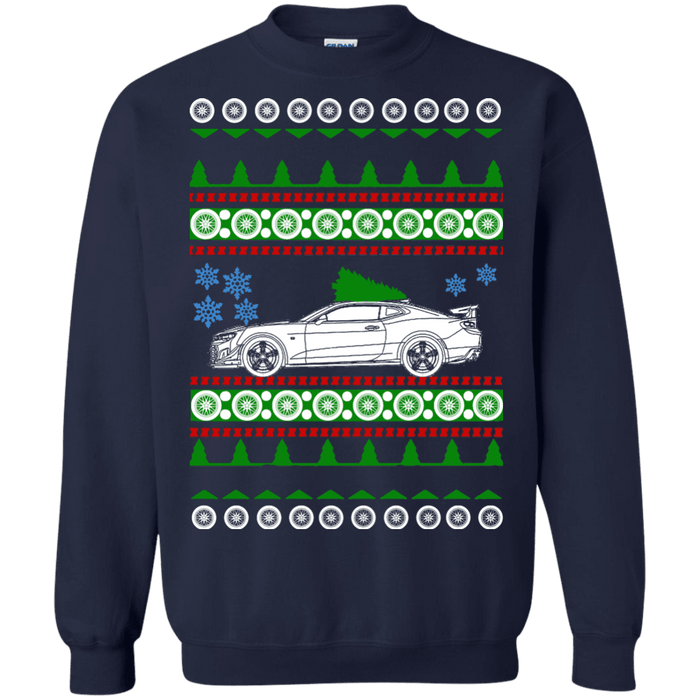 Hot Rod Camaro 2018 ZL1 1LE ugly christmas sweater Chevy sweatshirt