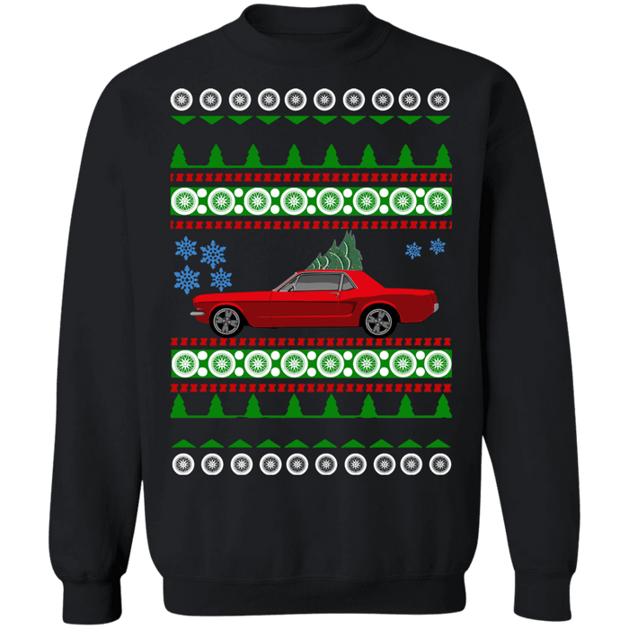 Ford Mustang 1965 Coupe Ugly christmas Sweater