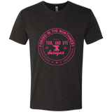 Tool and Dye Forged pink logo mens tri-blend