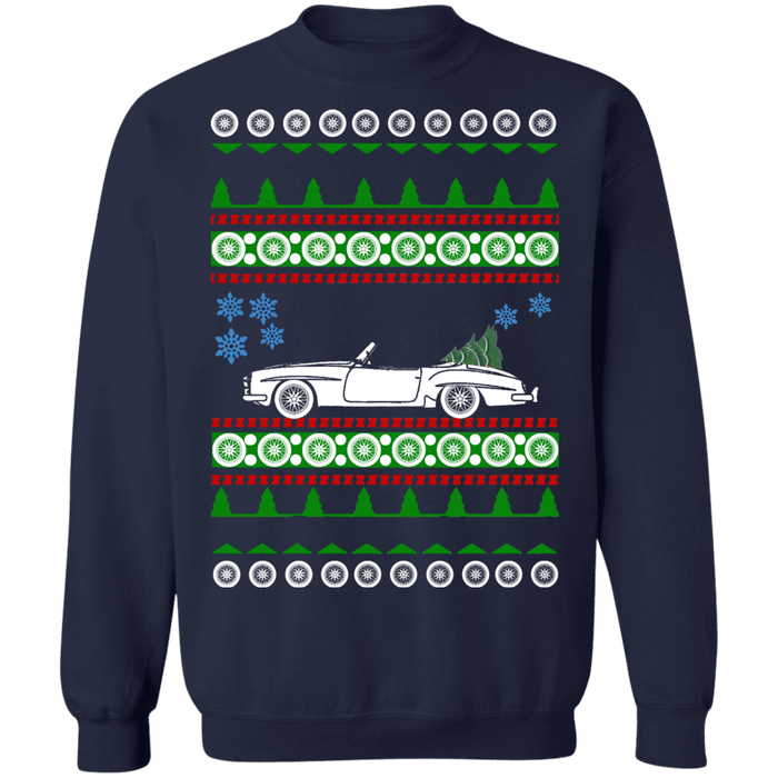 German Car 1959 Mercedes 190 SL Ugly christmas sweater