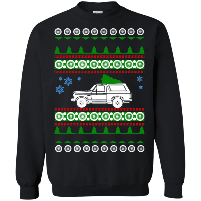 Ford Bronco Ugly Christmas Sweater Crewneck 1991 sweatshirt