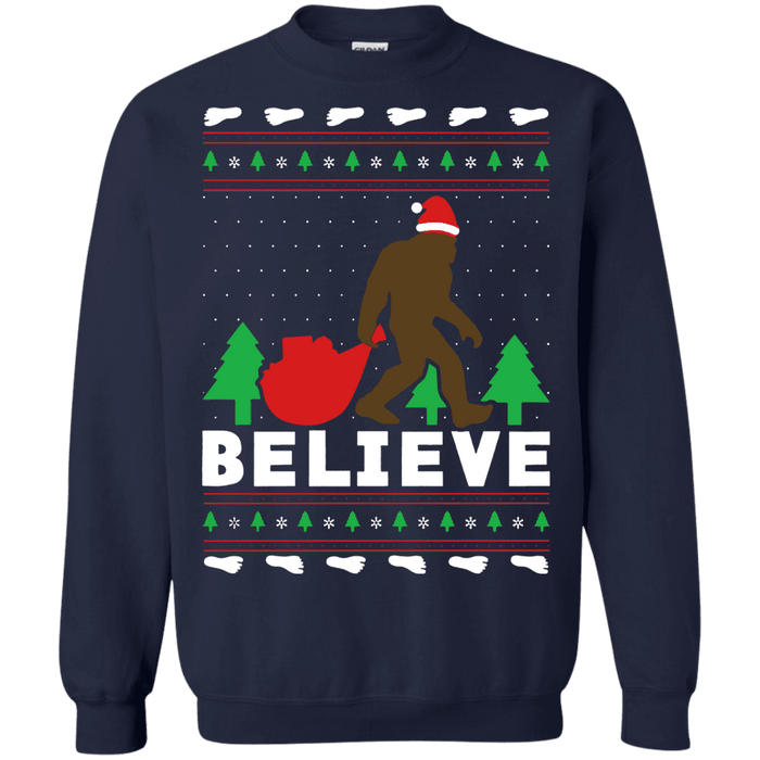 Sasquatch BigFoot Ugly Christmas Sweater sweatshirt