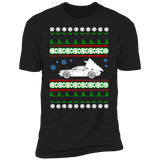 car like a Dodge Challenger hellcat ugly christmas sweater t-shirt