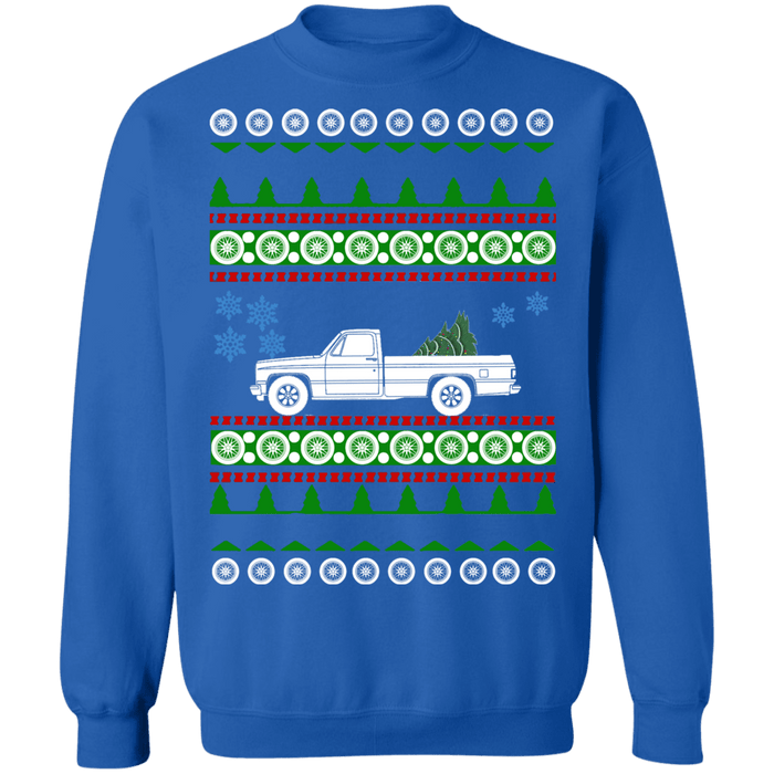 Truck like 1985 Chevy K10 Ugly christmas sweater