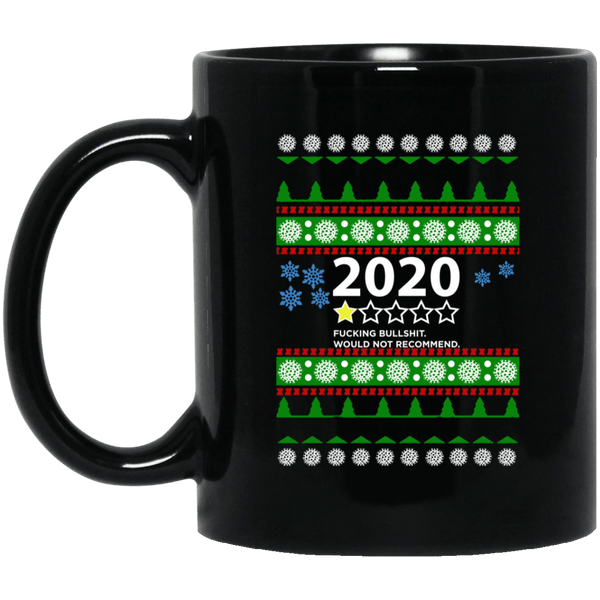 2020 1 star review ugly christmas mug