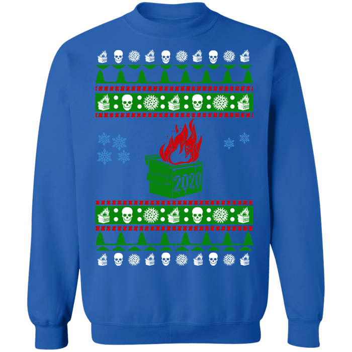 2020 Dumpster Fire Ugly Christmas Sweater Sweatshirt